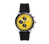 Fossil Sport Tourer orologio da uomo, movimento cronografo, bracciale in acciaio o cinturino in pelle, Giallo