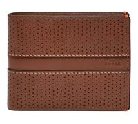Fossil Sport Tourer Portafoglio/cartellino in pelle o poliestere per uomo, 11.43 cm L x 1.91 cm W x 9.53 cm H, Noce