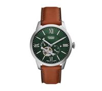 Fossil Townsman orologio per uomo, movimento automatico, bracciale in acciaio o cinturino in pelle, 44 mm, Verde Scuro