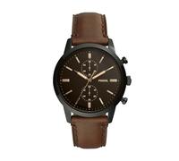 Fossil Townsman Watch for Men, Quartz Chronograph movement with Leather Strap