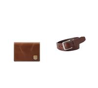 Fossil Uomo Hayes Portafoglio in pelle marrone e cintura Joe, Set