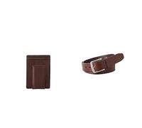 Fossil Uomo Ingram Portafoglio in pelle marrone e cintura Joe, Set