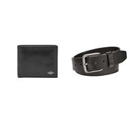 Fossil Uomo Ryan Portafoglio in pelle nera e cintura Brody, Set