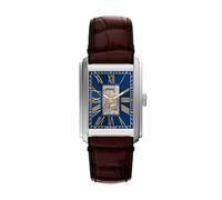 Fossil Orologio analogico automatico da uomo con cinturino in pelle ME3273