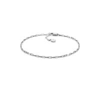 Fossil Cavigliera da donna in ottone con chiusura a moschettone, Tono argento