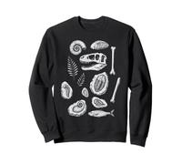 Fossili e Ossa Vintage Tattoo Style Art Felpa