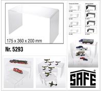 Fossili Presentazione Ponti Acrilico Espositore XL 360x200x175mm SAFE 5293