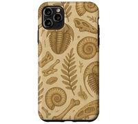 Fossils Ferns and Trilobites Sepia Pattern for Rockhounds Custodia per iPhone 11 Pro Max