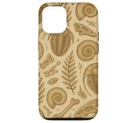 Fossils Ferns and Trilobites Sepia Pattern for Rockhounds Custodia per iPhone 12/12 Pro
