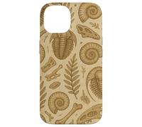Fossils Ferns and Trilobites Sepia Pattern for Rockhounds Custodia per iPhone 14