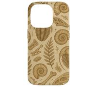 Fossils Ferns and Trilobites Sepia Pattern for Rockhounds Custodia per iPhone 14 Pro