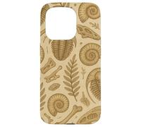 Fossils Ferns and Trilobites Sepia Pattern for Rockhounds Custodia per iPhone 15 Pro