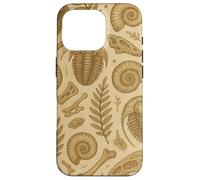 Fossils Ferns and Trilobites Sepia Pattern for Rockhounds Custodia per iPhone 16 Pro