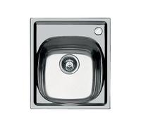 Foster Lavello ad incasso S1000 1144 001 1 vasca Inox spazzolato Foro miscelatore a destra 50x44 cm