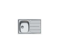 Foster Lavello Cucina 1 Vasca SX Gocciolatoio a Destra Acciaio Spazzolato Inox 79x50cm
