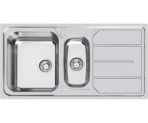 FOSTER 1197162 LAVELLO INOX 2 VASCHE S1000 STD INOX 97 CM VERSIONE SX
