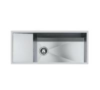 FOSTER 1220050 LAVELLO ACCIAIO INOX 1 VASCA QUADRA FILO TOP 100 CM