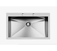 FOSTER 1229050 LAVELLO ACCIAIO INOX 1 VASCA QUADRA FILO TOP 82,5 CM
