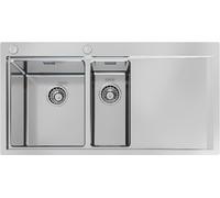 Foster 1251 052 1251052 Lavello incasso filotop cm. 100 - acciaio spazzolato 1 vasca e 1/2 a sinistra
