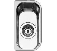 Foster Lavello a una vasca 1300 068 finitura acciaio inox da 17x32 cm