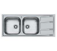 Foster 1972962 Fm Lavello incasso cm. 116 acciaio MARINE 2 vasca a sinistra