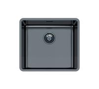 Foster Lavello a una vasca 2154 856 finitura acciaio PVD gun metal da 49x44 cm