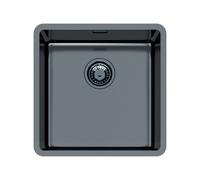 Foster Lavello a una vasca 2156 856 finitura acciaio PVD gun metal da 44x44 cm