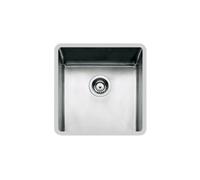 FOSTER Vasca filotop/sopratop 440x440 mm, KE R15 in versione vintage, Base 45 cm, Acciaio inox satinato - 2156 080