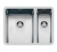 FOSTER 2201852 LAVELLO 2 VASCHE KE R15 ACCIAIO INOX 76 CM