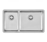 Foster 2205 850 lavello doppia vasca sottotop 80 cm inox