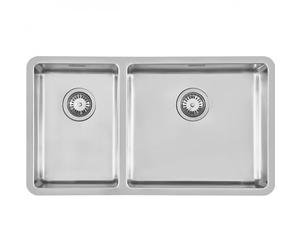 Foster 2205 850 lavello doppia vasca sottotop 80 cm inox