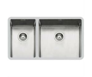 FOSTER 2205850 LAVELLO 2 VASCHE KE R15 ST ACCIAIO INOX 80 CM
