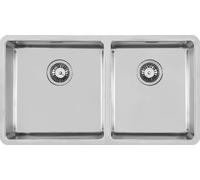 FOSTER 2206850 LAVELLO 2 VASCHE KE R15 ST INOX 82 CM