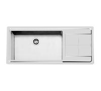 Foster Lavello una vasca con gocciolatoio a destra 2211 052 finitura acciaio inox da 117.3x51.3 cm