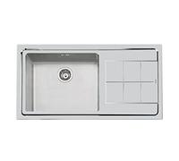 Foster 2263 052 2263052 Lavello incasso semifilo cm. 98 - acciaio spazzolato 1 vasca a sinistra