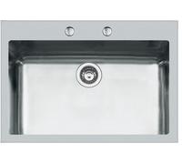 FOSTER Lavello Cucina 1 Vasca da Incasso Filotop Larghezza 77 cm materiale Acciaio Inox finitura Spazzolato - 2266 050 KE Filotop