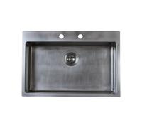 FOSTER Lavello Cucina 1 Vasca da Incasso Filotop Larghezza 77 cm materiale Acciaio Inox finitura Spazzolato - 2266 080 KE Vintage
