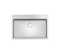 FOSTER Lavello 1 vasca 770x520 mm, Modello S4001 Filotop/sopratop, Acciaio satinato, - 3366 050