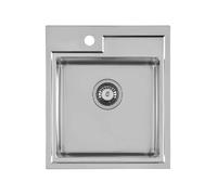 Foster 4151050 Fortyfour Lavello Monovasca Incasso Inox Spazzolato 44 × 50 cm