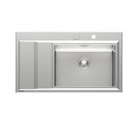 Foster 4500051 Stripe Lavello semifilo 1 vasca dx e gocciolatoio sx cm 87 x 5...