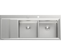 Foster 4503051 Lavello Stripe 2 Vasche + Gocciolatoio A SINISTRA 117X51