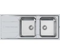 Foster 5812 062 5812062 Lavello incasso cm. 116 - acciaio spazzolato 2 vasche a sinistra