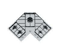 FOSTER 7038052 PIANO COTTURA ANGOLARE 83 X 83 5 FUOCHI TRIPLA CORONA INOX