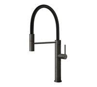 Foster 8424856 Miscelatore Skin Gun Metal cucina monocomando con doccetta