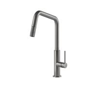 FOSTER Miscelatore Cucina con Doccetta estraibile Rubinetto Monocomando lavello in Ottone effetto Satinato - 8522 100 KS Plus