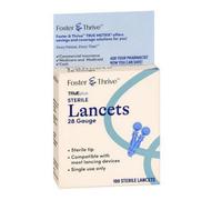 Foster And Thrive, Trueplus Lancette Sterili 28 Gauge, 100 Pezzi