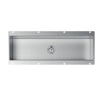 FOSTER Canale attrezzato a incasso, 43x17cm, Sottotop, Acciaio Satinato - 3024880