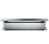 Foster Cappa da Base Ghost 2451 120 Finitura Vetro Nero e Acciaio Satinato da 120cm