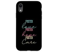 Foster Care Hope Love Famiglia abbinata per l"adozione dei genitori Custodia per iPhone XR