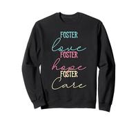 Foster Care Hope Love Famiglia Abbinata per ladozione dei Genitori Felpa